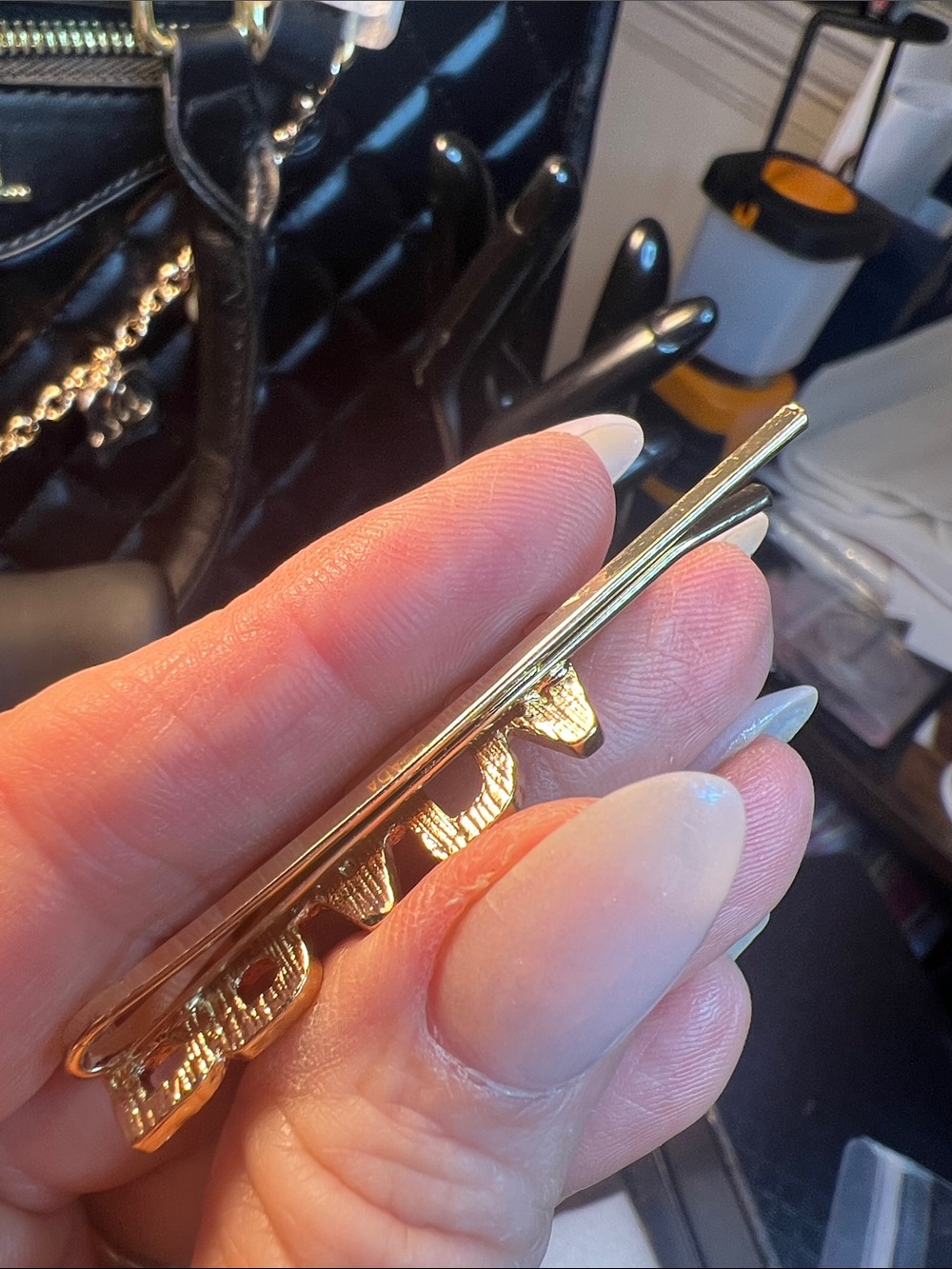 Crystal Bobby Pin - Silver - Picture 6 of 8